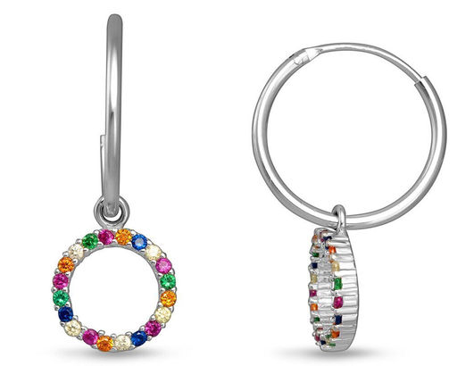 Серьги, куб.циркон., SL-FCN5