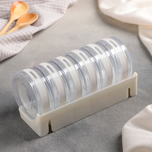 Набор для специй Цилиндр, 6 шт на подставке, цвет МИКС - Simaland фото 2