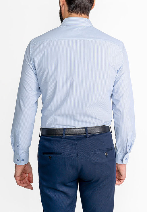 Сорочка мужская длинный рукав GREG 221/139/MAK/ZN/1