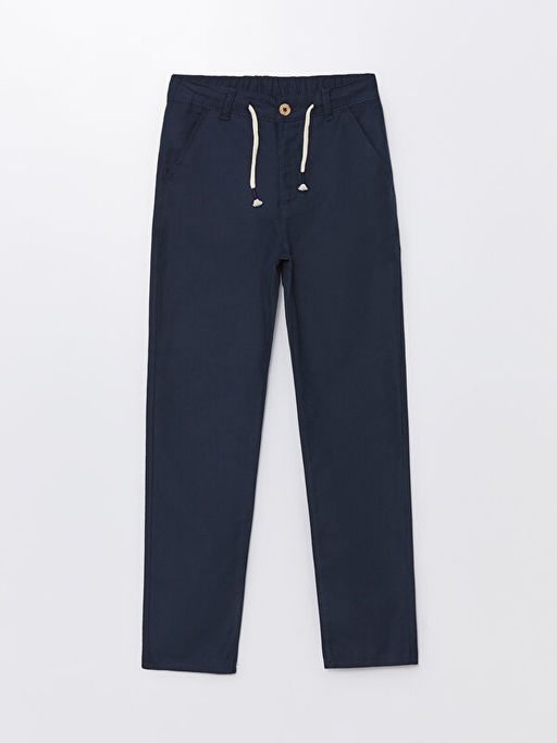 Beli Lastikli Keten Kar???ml? Erkek ?ocuk Pantolon