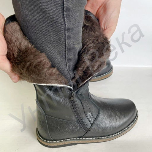 Сапоги мужские Алтай, черные, войлочная подошва