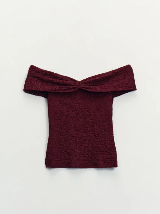 Топ со спущенными плечами / Zarina  фото 7