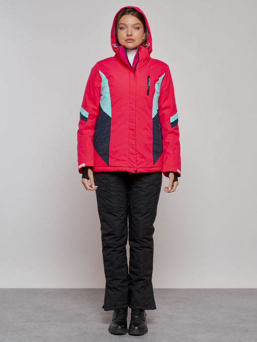 Горнолыжная куртка женская зимняя розового цвета 2201-1R - Chunmai фото 15