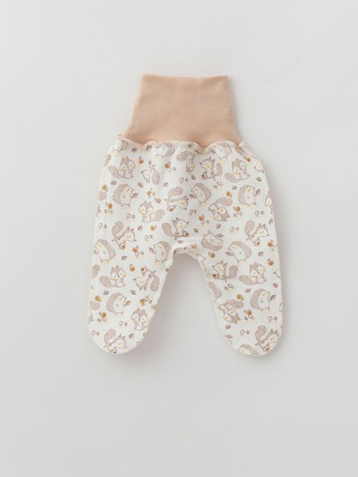 Ползунки на широкой резинке утепленные, белочки - Lesi kids фото 9