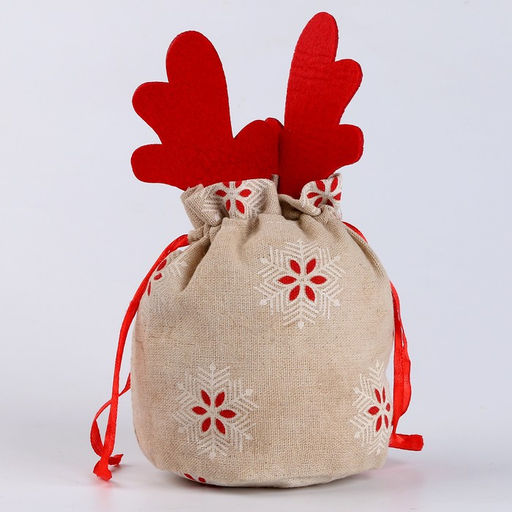 Мешок для подарков с рогами, р. 22 х 13 см - Simaland фото 3
