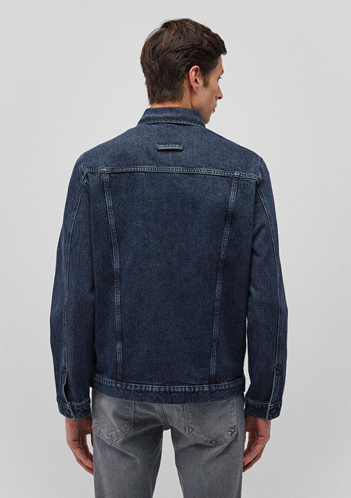 Charles Lux Black Gece Mavisi Jean Ceket  фото 4