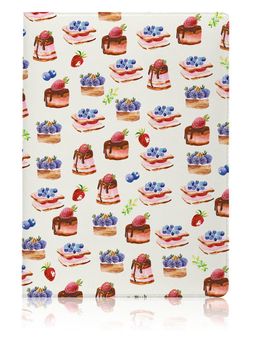 ОБЛОЖКА ДЛЯ ПАСПОРТА "Cupcakes Pattern", плотность 600 мкм