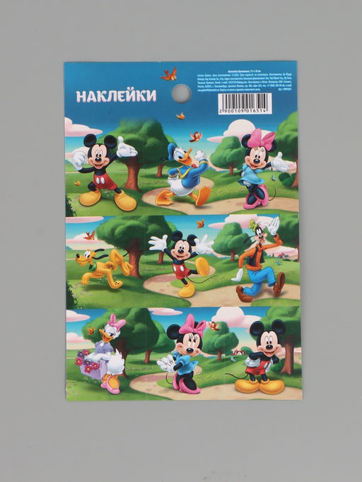 Цена за 10 шт. Наклейки бумажные «Друзья», c раскраской на обороте, 11 × 15.5 см