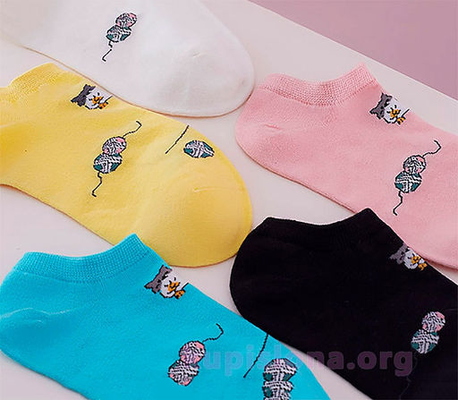 Носки Котик-рукодельник