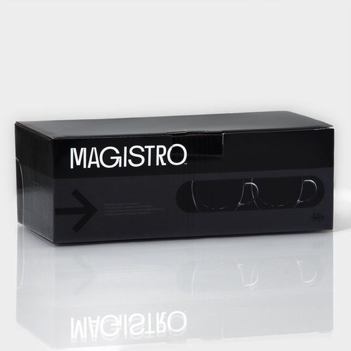 Набор кружек с двойными стенками Magistro «Лиди», 250 мл, 13.5×10×7.5 см, 2 шт., стекло, прозрачный