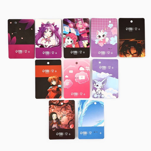 Цена за 20 шт. Значки деревянные Аниме в шоубоксе, 20 шт.