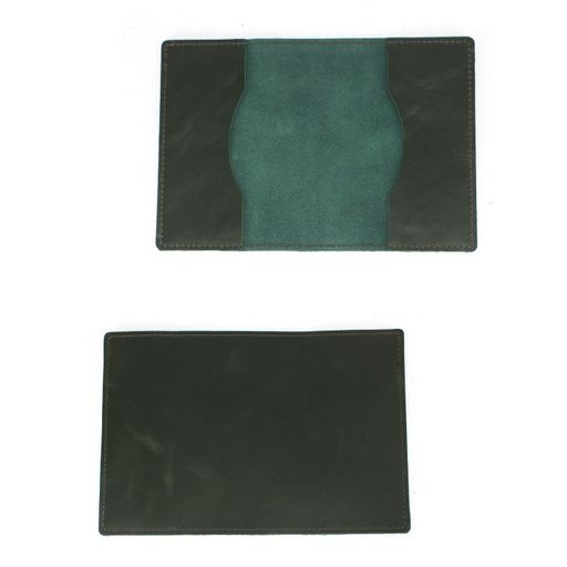 Обложка для паспорта Croco-П-1100 натуральная кожа зеленый тем пулл-ап (205) 246666