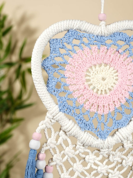 Ловец снов «Голубое сердце», 17×50 см