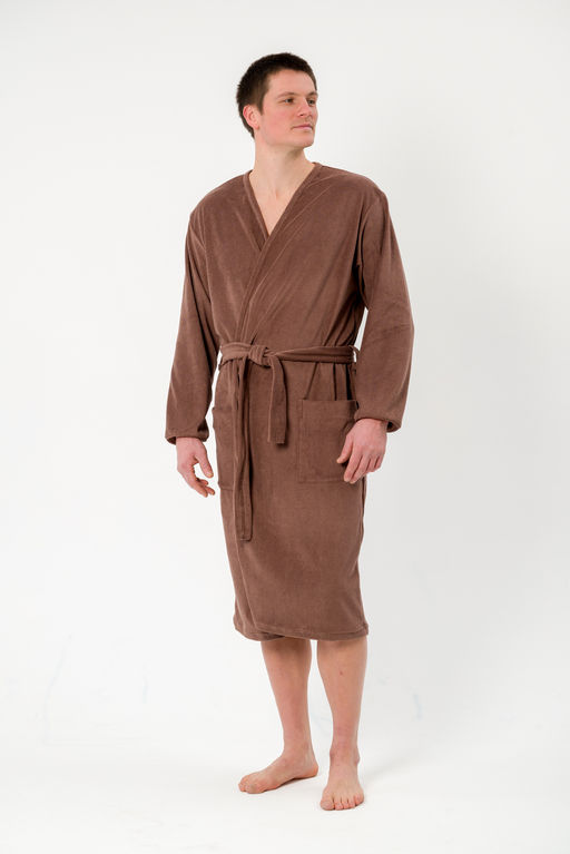Халат мужской из махры Ренат светло-коричневый - Амадэль фото 9