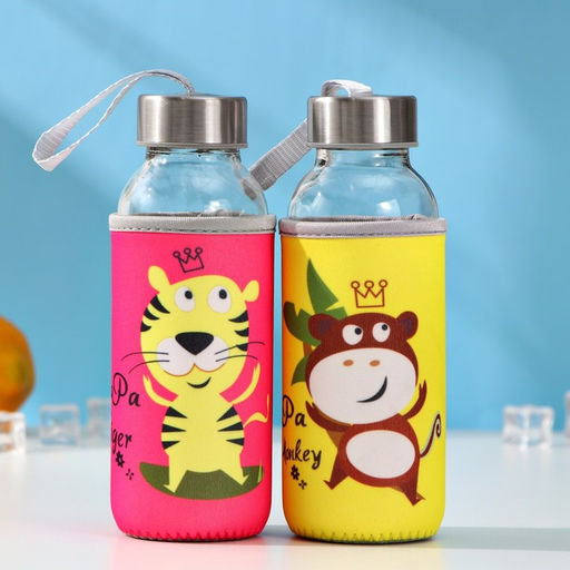 Бутылка для воды в чехле «Африка», 300 мл, h=17 см, цвета МИКС