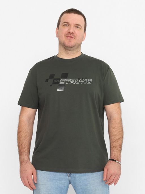 CRB wear/FSLM 60239-35 Футболка мужская,хаки/Ex.Cherubino  фото 3