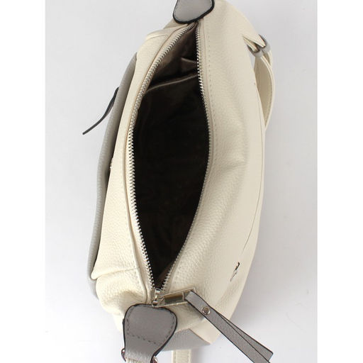 Сумка женская искусственная кожа ADEL-279/ММ. 1отдел+плеч/рем. бежевый/серый флотер 259115 - Adelia фото 3