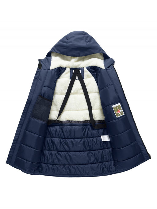 Парка зимняя мужская с капюшоном темно-синего цвета 9533-1TS - Valianly фото 3