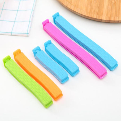 Зажимы для пакетов Доляна, 14/11/7 см, 6 шт, цвет МИКС фото 2