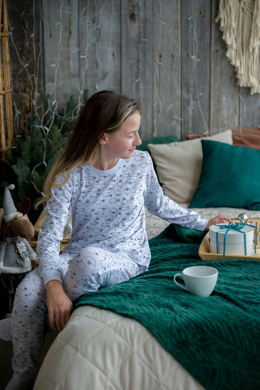 Пижама детская из кулирки пенье на манжетах Дрёма овечки - Амадэль фото 9