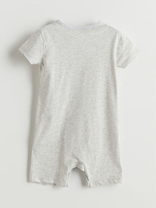 Ay? Teddy Bask?l? Erkek Bebek Tulum