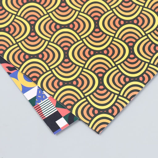 Цена за 10 шт. Бумага для скрапбукинга двусторонняя Color geometry плотность 180 гр 15,5х17 см - Арт узор фото 4