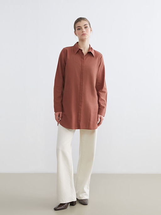 Dokulu Kad?n G?mlek Tunik