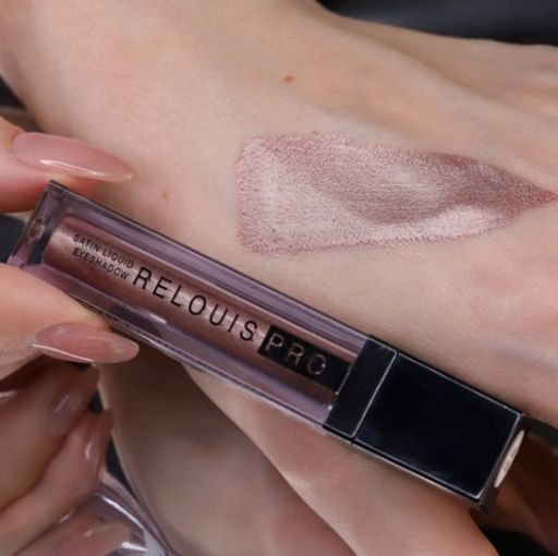 RELOUIS Тени жидкие сатиновые Satin Liquid Eyeshadow т.22 Bronze NRose  фото 4