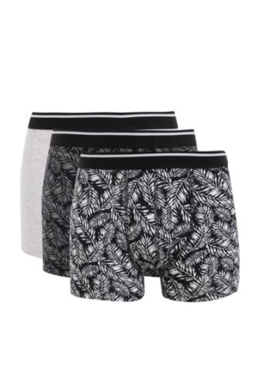 Regular Fit Desenli 3lu Boxer