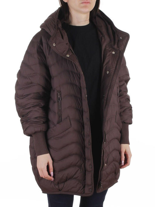 H-8912 DARK BROWN Куртка пуховая женская