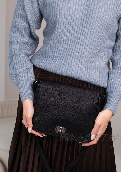 Сумка женская из кожзама с замком-вертушкой - L-craft фото 8