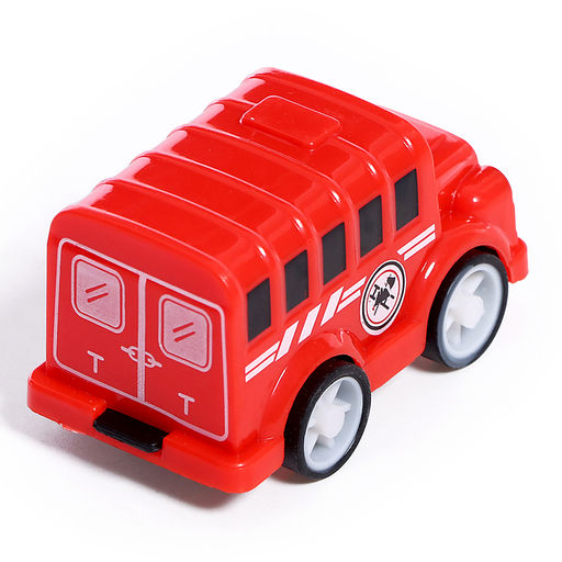 Набор машин «Пожарная», 4 машинки и вертолёт, инерция