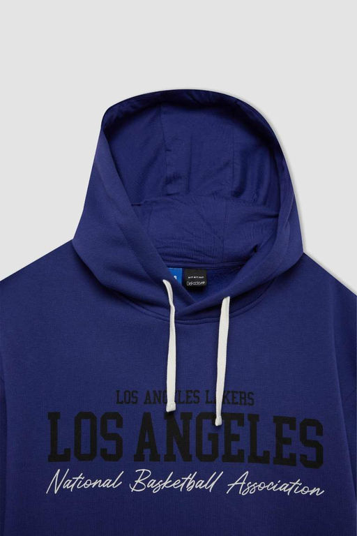 DeFactoFit Толстовка комфортного кроя с капюшоном NBA Los Angeles Lakers  фото 10