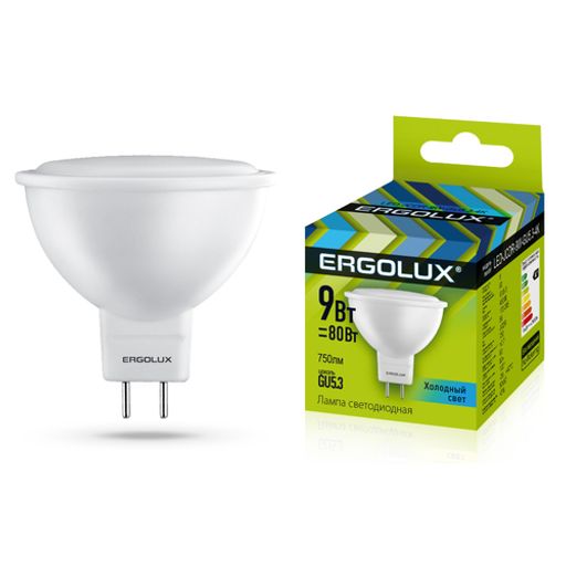 Ergolux LED-JCDR-9W-GU5.3-4K (Эл.лампа светодиодная JCDR 9Вт GU5.3 4500K 172-265В) 13625 (шт.)