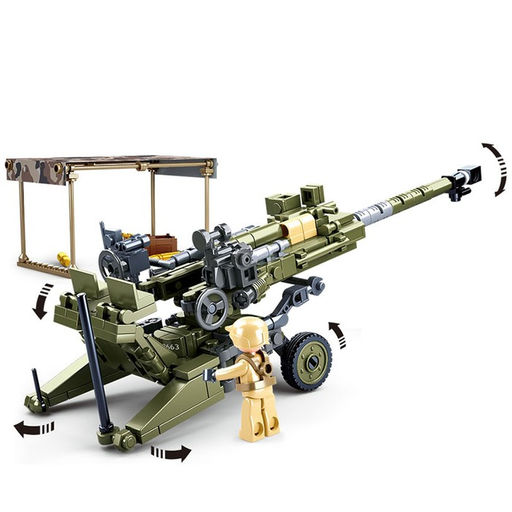Конструктор Модельки Sluban «Гаубица», 258 деталей