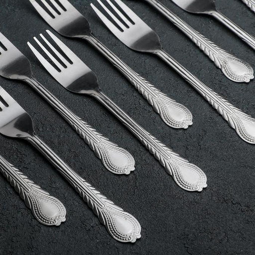 Набор вилок столовых «Камея», h=18.5 см, 12 шт., нержавеющая сталь