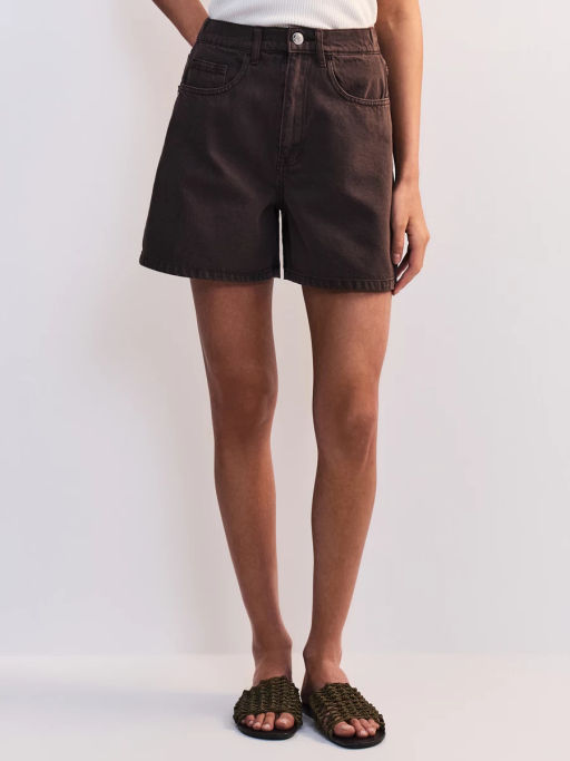 Джинсовые шорты А-силуэта с эластичным поясом ZR2605092305-27 / Zarina