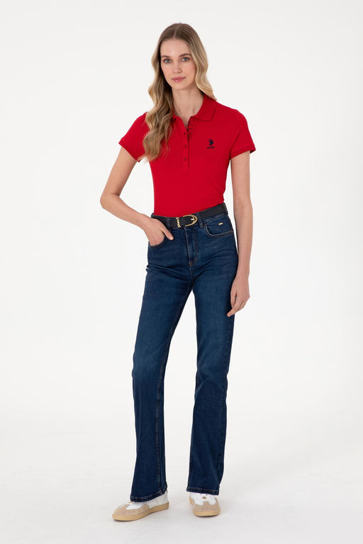 Kad_n K_rm_z_ Basic Polo Yaka Ti__rt Sepette S_rpriz _ndirim - U.s. polo assn фото 4