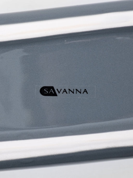 Дозатор для моющего средства с подставкой для губки SAVANNA «Природа», 450 мл, серый