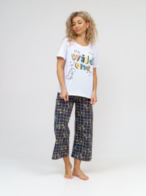 926 Пижама "Клетка/фуме"