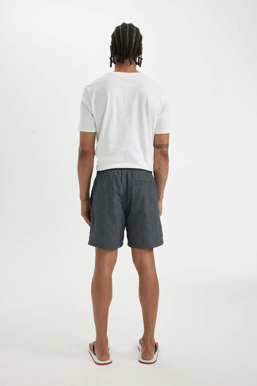 Короткие шорты для плавания стандартного кроя на сетчатой подкладке - Defacto фото 7