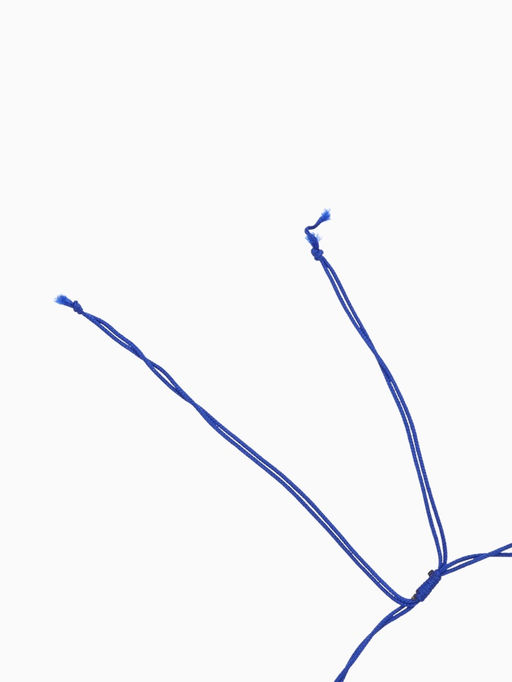 Браслет на ногу «Анклет», длина 20 см, белый, синий