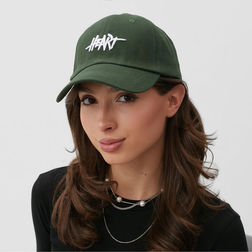 Кепка MINAKU Heart, зеленый, размер 56-58