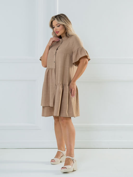 Платье 1247 темно-песочный - Novita фото 8