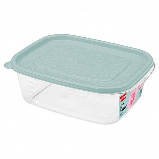 КОМПЛЕКТ КОНТЕЙНЕРОВ АРТ-ДЕКОР 1,25Л (2 ШТ) (Светло-голубой) - Phibo фото 2