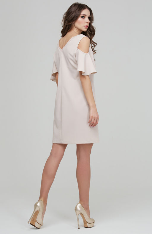 Коктейльное платье сливочный - Donna saggia фото 5