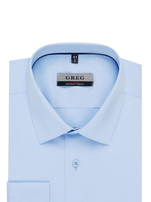 Сорочка мужская длинный рукав GREG 210/237/0197/Z/1p STRETCH_TW  фото 3