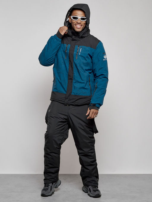 Горнолыжный костюм мужской зимний синего цвета 6321S - Leifensh фото 5