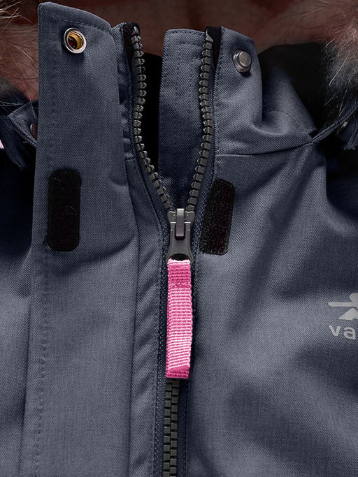 Парка зимняя Valianly подростковая для девочки серого цвета 9238Sr  фото 8