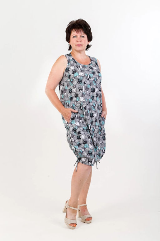 Сарафан женский, цвет серый